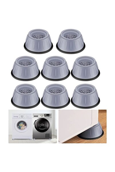 OEM Set 8 pieces anti-vibration support for washing machines, noise protection, 100 KG capacity, multico