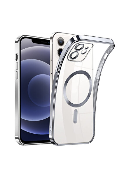 OEM Стъклен защитен калъф за iPhone 14 Pro Max, сребрист