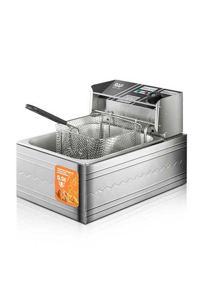 Blasko Friteuza Electrica RAF 5.5L din Inox – 2500W, Termostat Reglabil, Recipient Detasabil