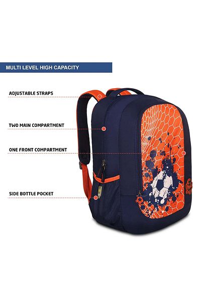 Skybags STRIKE 02 SCHOOL BACKPACK RED