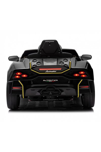 Nichiduta Masinuta electrica pentru copii Lamborghini Black 70W cu echipare Premium si licenta,Roti din spuma