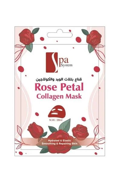 Spa System Spa System Rose Petal & Collagen Face Mask 28ml