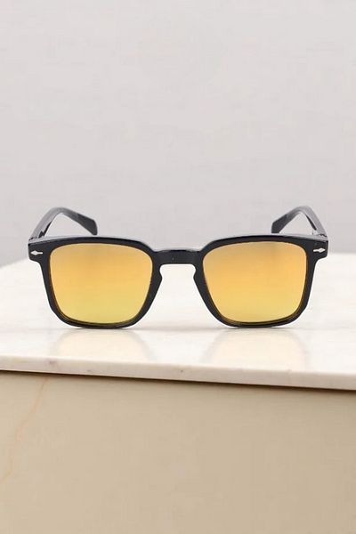 MACERATİ Sunglasses Women & Men Uv400 Black Orange Sunglasses