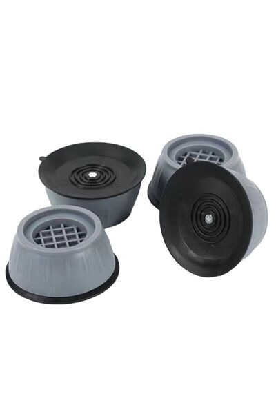 OEM Set 4 anti-vibration supports for washing machine, Polypropylene, Gray