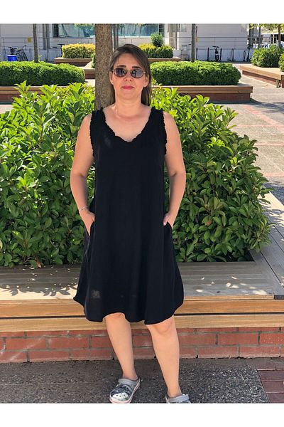BAKTAGÖR Firfir Detailed Cotton Dress