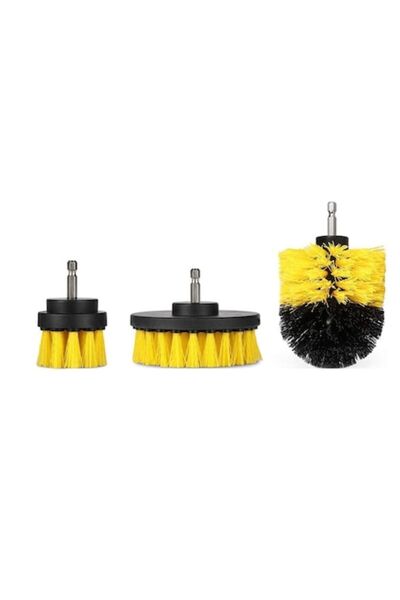 Danubewd Tools Set 3 perii de curățare cu adaptor pentru burghiu/șurubelniță ...