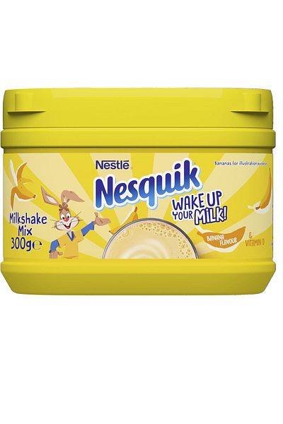 Nestle نستله خليط ميلك شيك بنكهة الموز نيسكويك ، 300 جرام