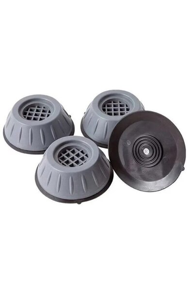 OEM Washing Machine Vibration Dampening Feet, Set of 4, Grey, 8x4cm