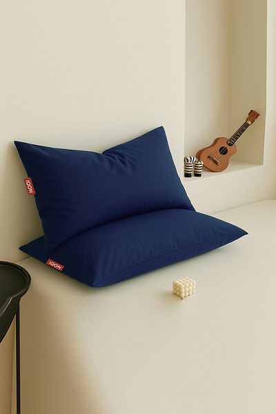 İQON |   Mix & Match |   Plain |   Ranforce 2-Piece Pillowcase Set Navy Blue
