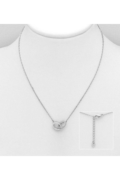 OEM Colier din argint Double Charm