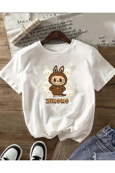 herkesemoda Printed Basic T-Shirt