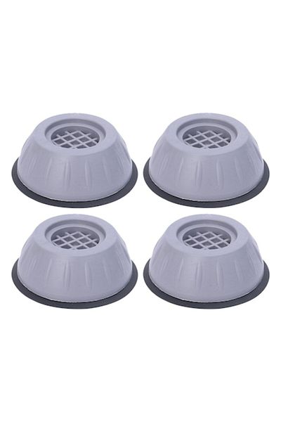 AMRINUGL Set 4 tampoane antivibrații pentru mașina de spălat, AMRINUGL, Plastic, Gri, 10cm
