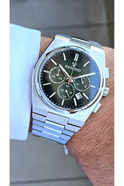 Raymond Rym-280268-Cr Quartz Men's Watch - Steel Case and Sapphire Glass - 2 Years Warranty