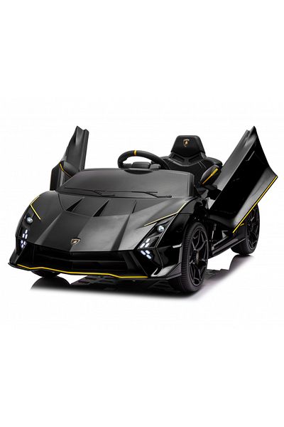 Nichiduta Masinuta electrica pentru copii Lamborghini Black 70W cu echipare Premium si licenta,Roti din spuma