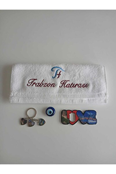 TH Trabzon Hatırası Trabzon Hatırası Nakış İşlemeli Love Açacaklı Set.