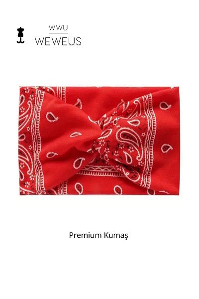Weweus Red Drop Pattern Women's Hair Band