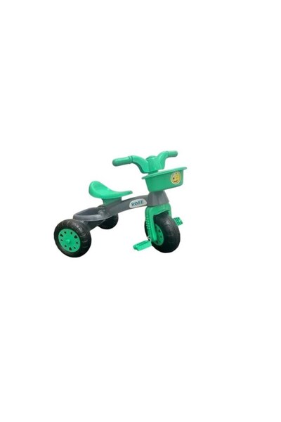 OEM Tricycle with Pedals and Basket - SULTAN, 57x42x49 cm, GREEN