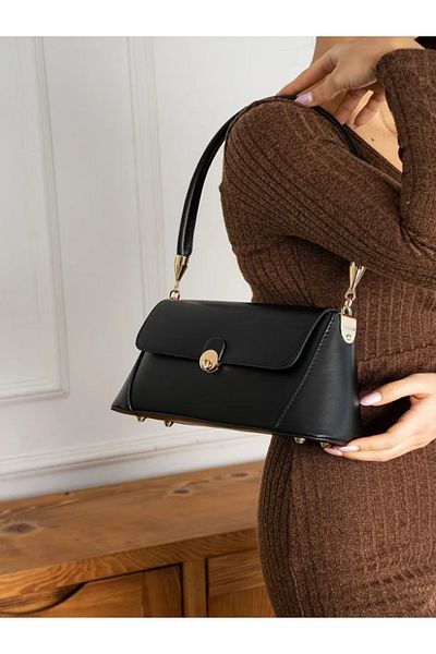 Rivina Women's Gold Detailed Covered Hand and Shoulder Bag