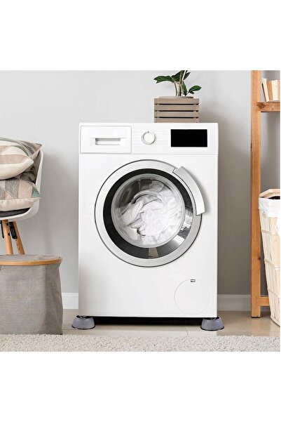 OEM Anti-Vibration Feet for Washing Machine, Set of 4, Gray, Dimensions 9x4 cm