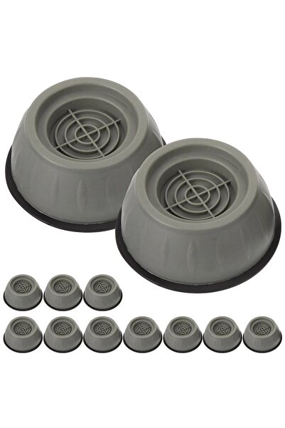 OEM Set of 12 Anti-Vibration Pads for Washing Machines, Rubber, Size 9x9x4cm, Random Color