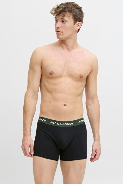 Jack & Jones Ανδρικό πακέτο μπόξερ μονόχρωμο 5 τεμαχίων - στερεό