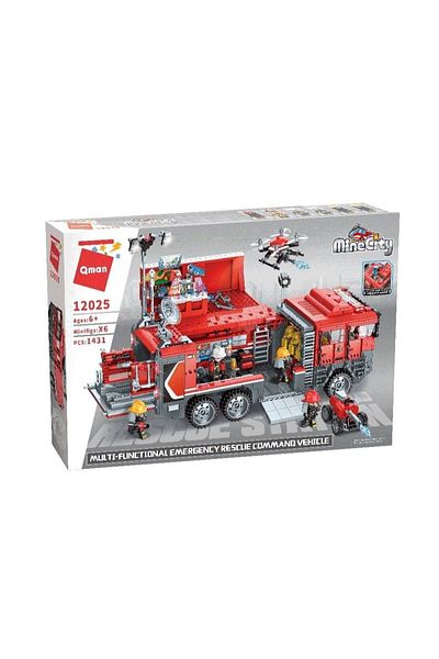Qman Fire Truck Construction Set 1431 pieces