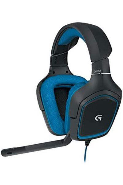 logitech سماعة رأس للألعاب G430 بتقنية Dolby 7.1 وصوت محيطي - أسود