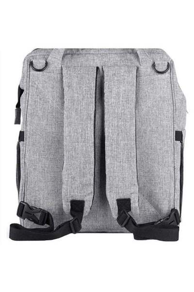 Yelajoy Diaper Bag Backpack,Waterproof Diaper Bag With Stroller Strap, Large Capacity, 900d Oxford,Gray