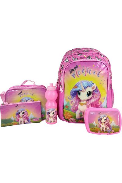 Roco Mermaid 5-in-1 Value Set Backpack with Accessory – 16/17 Inch Magical School Bag for Girls