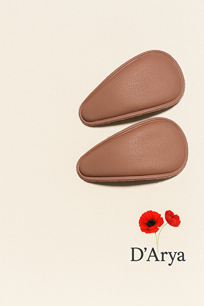 Darya مجموعة مشابك جلدية بلون بودرة عارية DD444 (قطعتان)