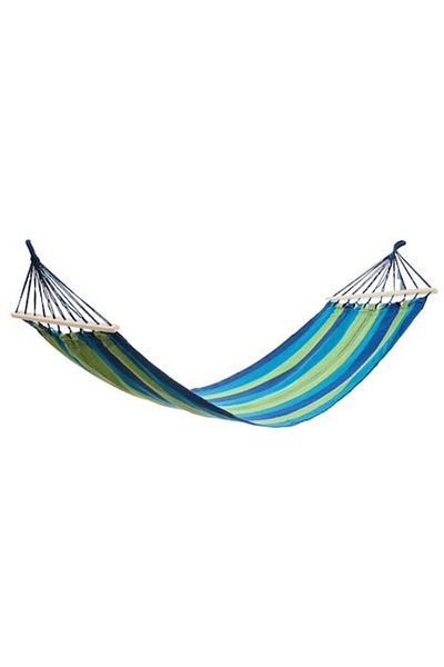 Heinner Hammock Heinner, 200x80 cm, cotton/polyester, striped model, blue/green