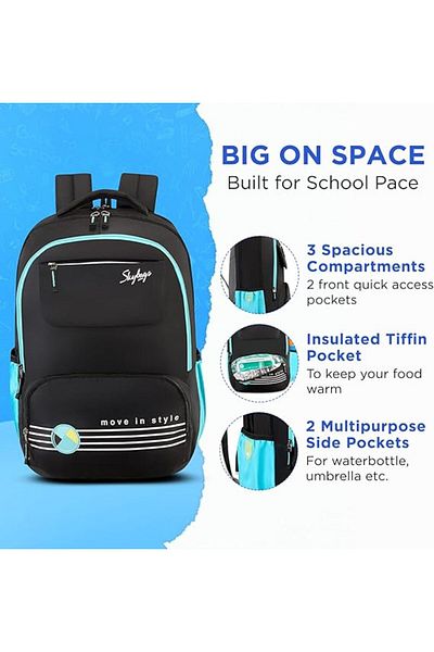 Skybags BUSSIN 03 SCL BP (H) BLACK