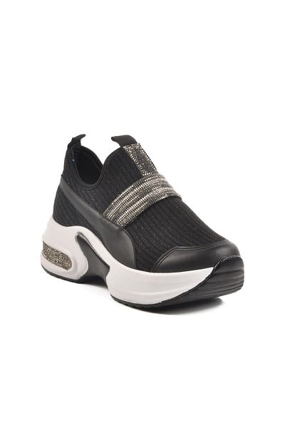WALKWAY 702307 Z Black-White Women's Stone Casual Shoes