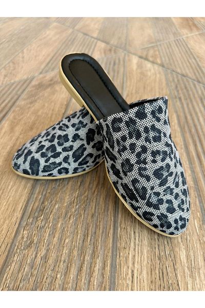 lovitto Closed Front Patterned Leopard Kyoto Women's Slippers