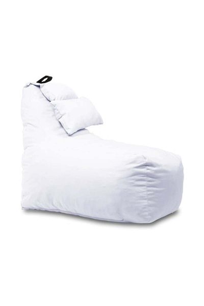Pufrelax Fotoliu puf, Miraggio, perna inclusa, material impermeabil, Alb