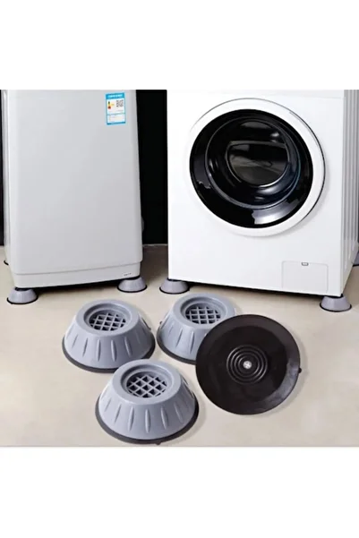 OEM Set 4 anti-vibration supports for washing machines, gray, 7x7x5cm