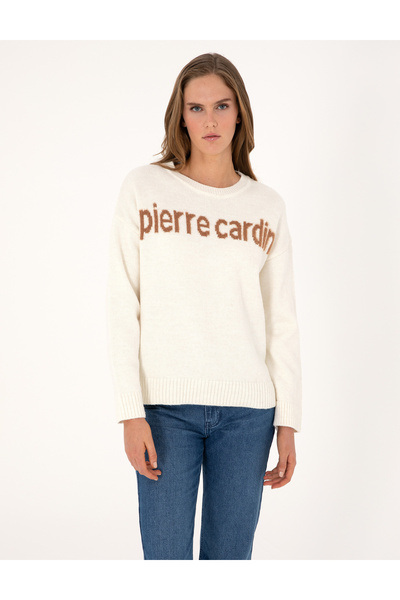 Pierre Cardin Ecru Regular Fit Sweater 50310904-Vr019