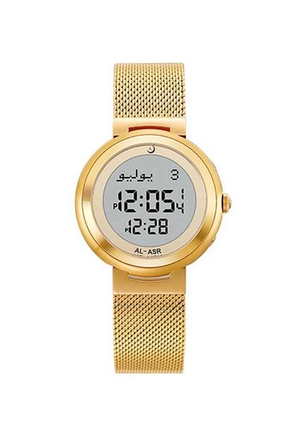 Other Water Resistant Stainless Steel Digital Watch AS-213F/W Gold
