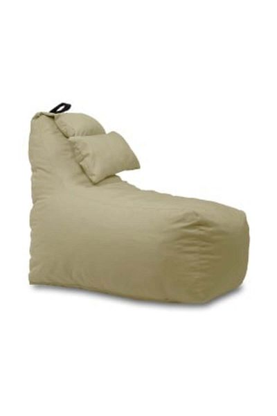 Pufrelax Fotoliu puf, Miraggio, perna inclusa, material impermeabil, Bej