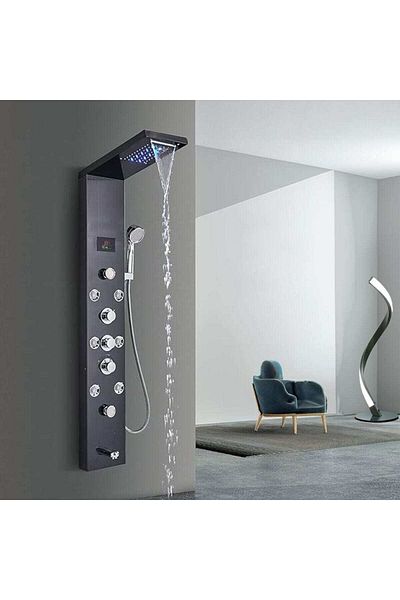 CasaVie LED Shower Panel 1154, with rain effect and massage jets, code 1154