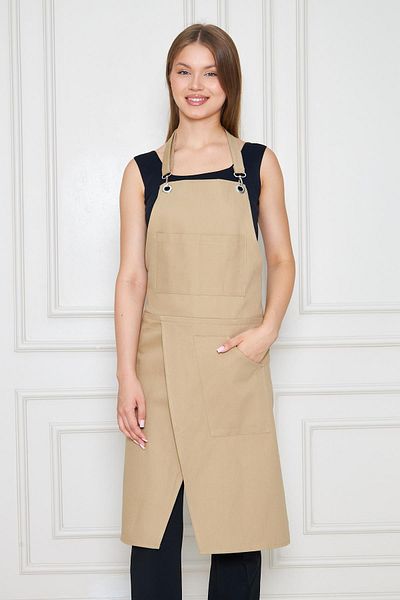 Si&Su Unisex Artist Apron – Cotton, Pocketed, Adjustable Strap – Gardener, Painter, Teacher Apron