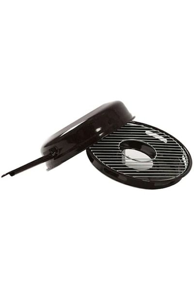 OEM Gas stove grill, FOXMAG24, with stainless steel lid, black