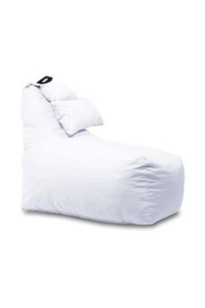 Pufrelax Fotoliu puf, Miraggio, perna inclusa, material impermeabil, Alb