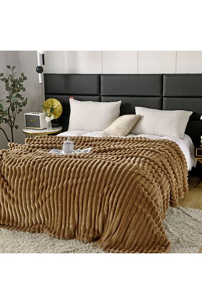 trendyhome Premium cocolino blanket, 200x230 cm, Simple, Cappuccino, J14490