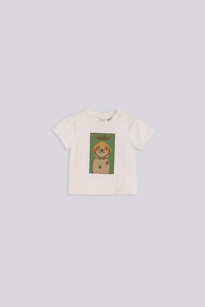 Layette Baby Boy Ecru Tshirt