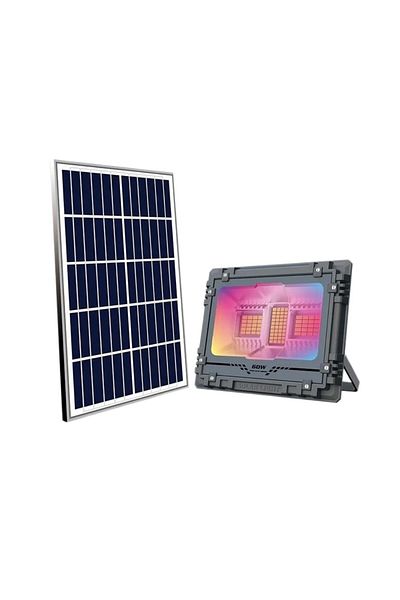 Tescomak Proiector solar led RGB, cu difuzor si contol prin aplicatie si telecomanda 60W