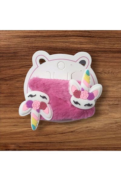 parti sürprizi Floral Unicorn Feather Pink Color Pack of 2 Hair Clips
