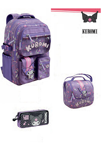 ADASRA Geantă de școală Kuromi - Rucsac - Licențiat original / Cutie de prânz...