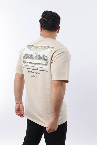 STOCX Leonardo Printed Men's T-Shirt – Oversized Fit, Stylish Style