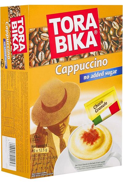 TORA BIKA Torbica Cappuccino Cans Without Sugar 12.5g 10 Sachets